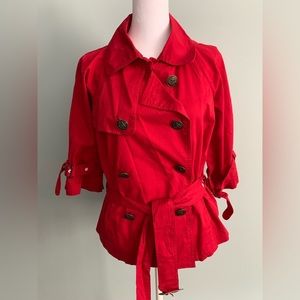 Double breasted jacket top w/belt (Juniors) NWOT